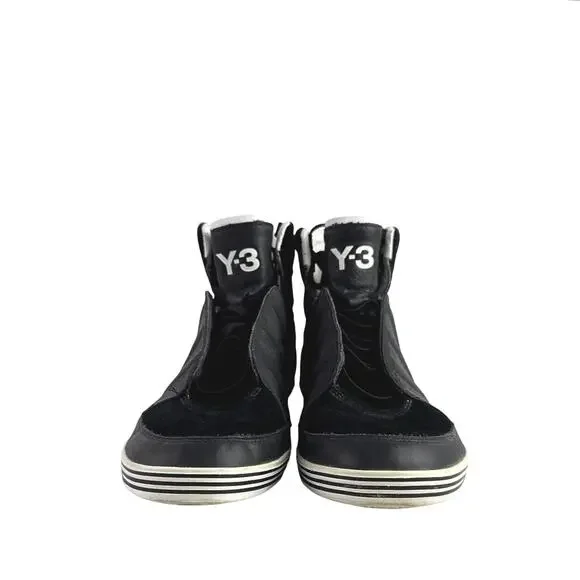 Adidas Y-3 Yohji Yamamoto Women's Black Gray Suede High Top Sneakers Shoes Sz 7
